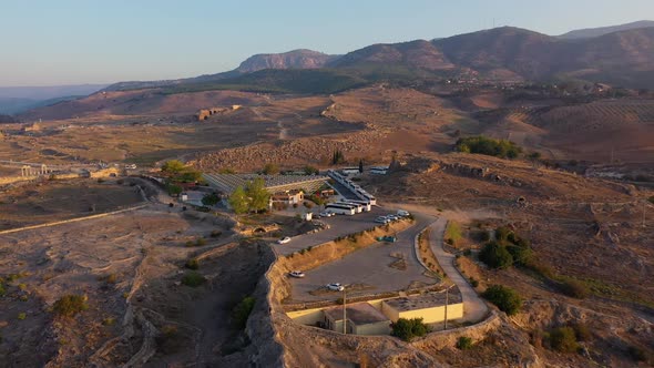 Aerial View of Beautiful Nature Landscape of a Mountains Valley alt