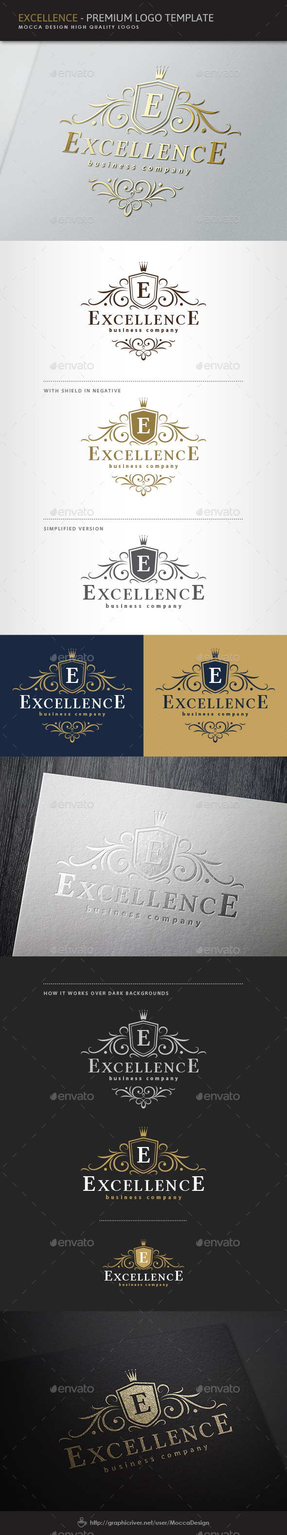 Excellence Logo - Crests Logo Templates