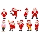 Vector Set for Christmas with Santa Claus., Vectors | GraphicRiver