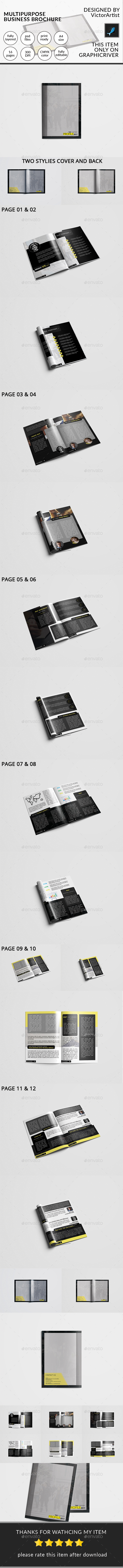 Multipurpose Business Brochure - Brochures Print Templates