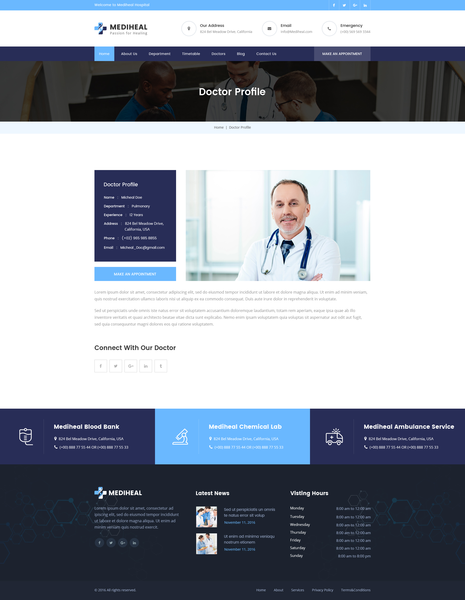 MediHeal - Medical Hospital PSD Template by TechMerea | ThemeForest