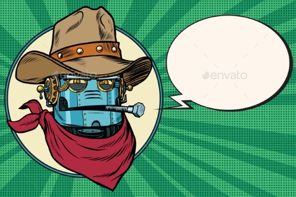 Robot Cowboy West Wild World - People Characters
