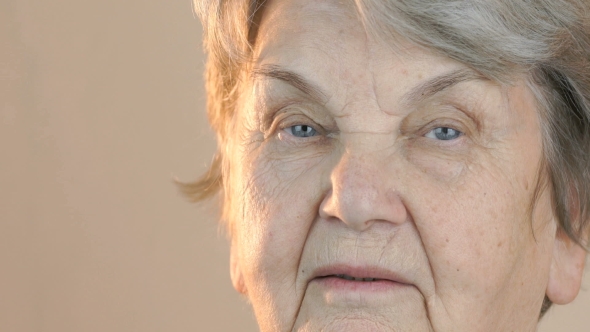 Portrait of a Elderly Woman Aged 80s