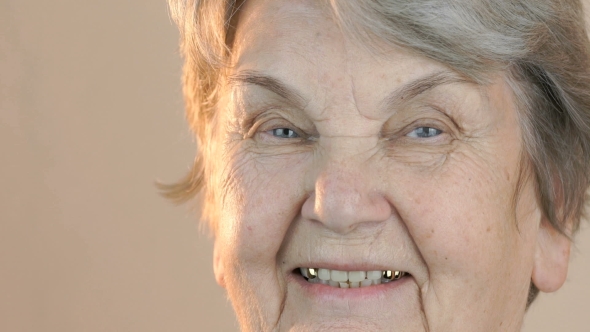 Portrait of a Senior Smiling Woman