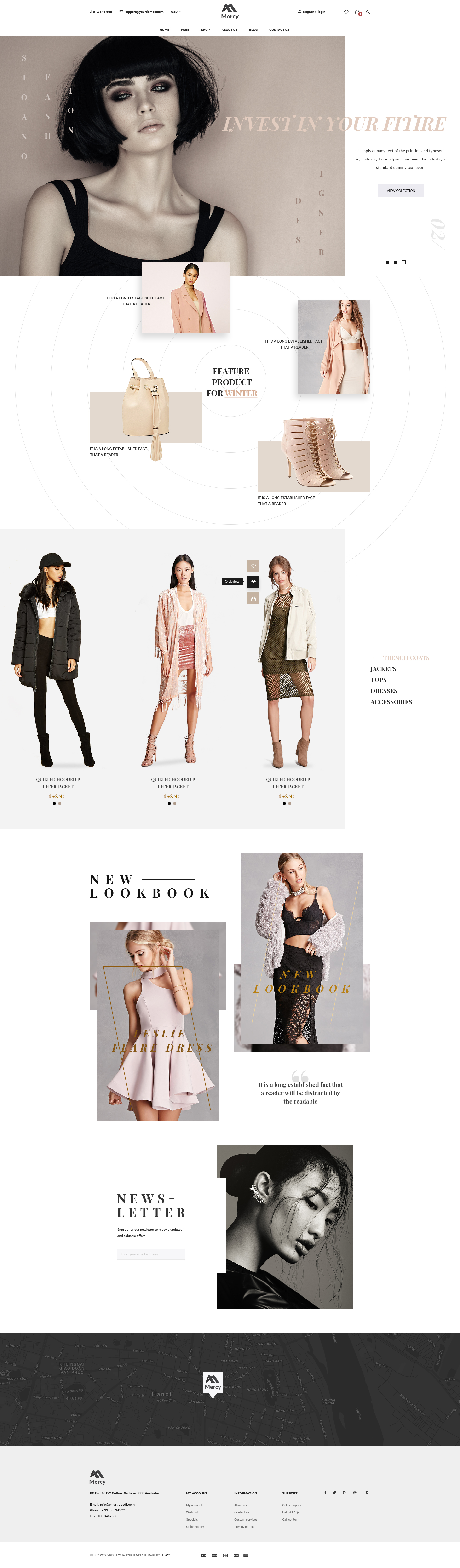 Mercy - Stunning eCommerce PSD Template for Fashion by 1protheme ...