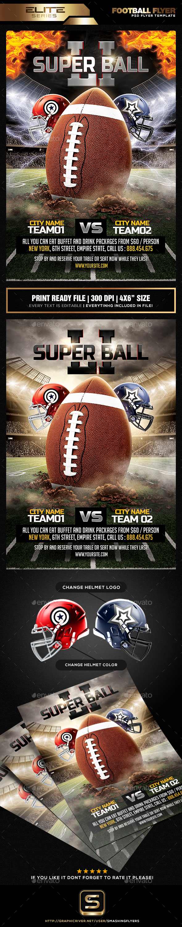 American Football Flyer - Sports Events