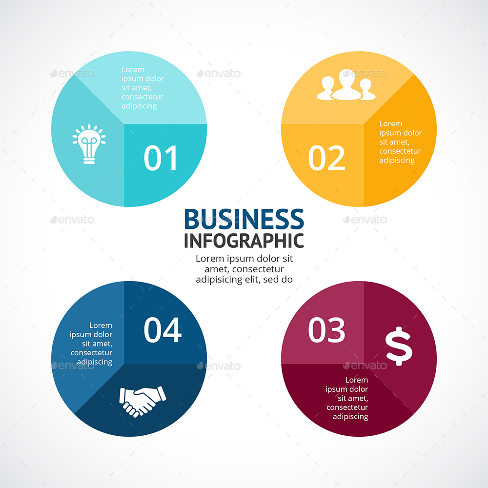 Circle Diagram for Infographic. PSD, EPS, AI., Infographics | GraphicRiver