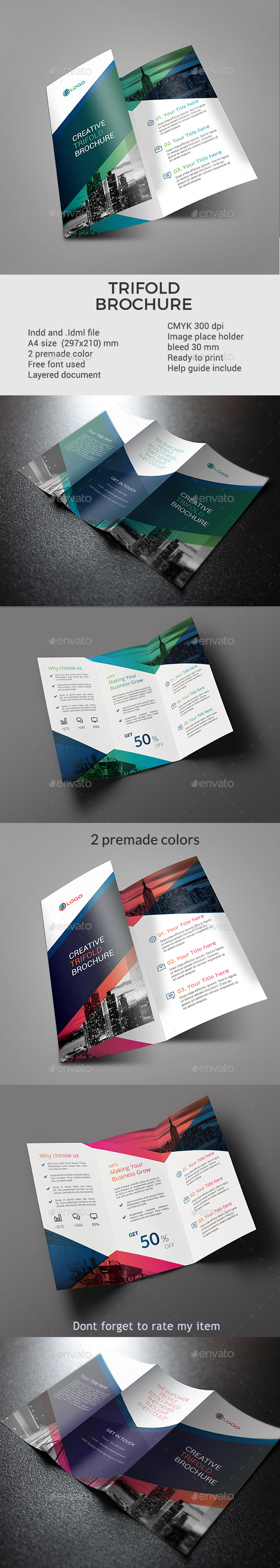 trifold brochure template - Corporate Brochures