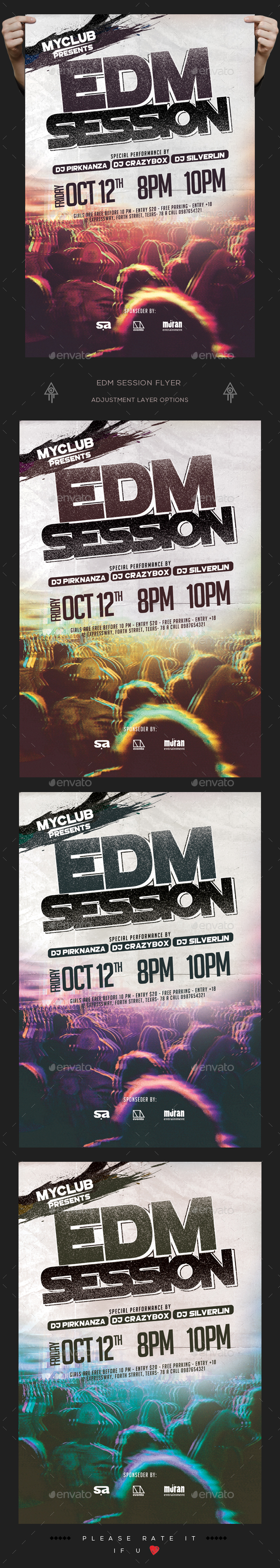 EDM Session Flyer - Clubs & Parties Events