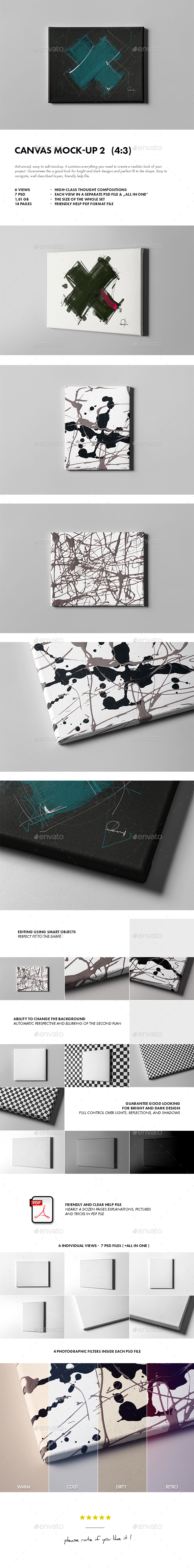 Canvas Mock-up 2 - Miscellaneous Product Mock-Ups