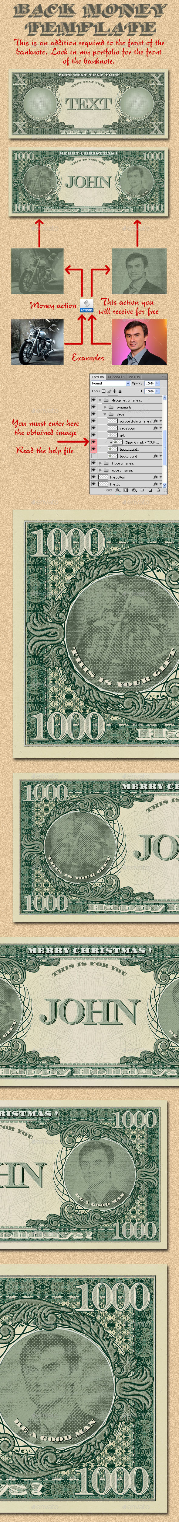 Back Money Template - Badges & Stickers Web Elements