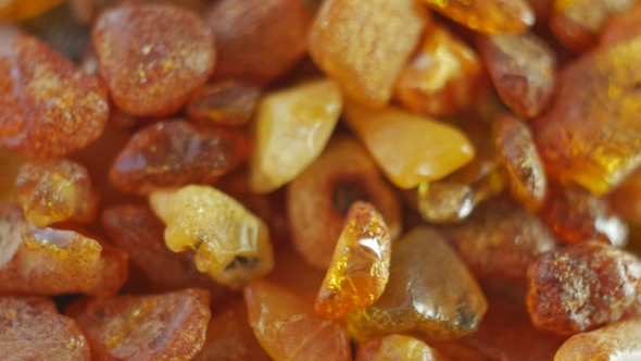 Amber Stones on Turn Table alt