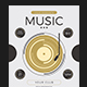 Minimal Music Flyer, Print Templates | GraphicRiver