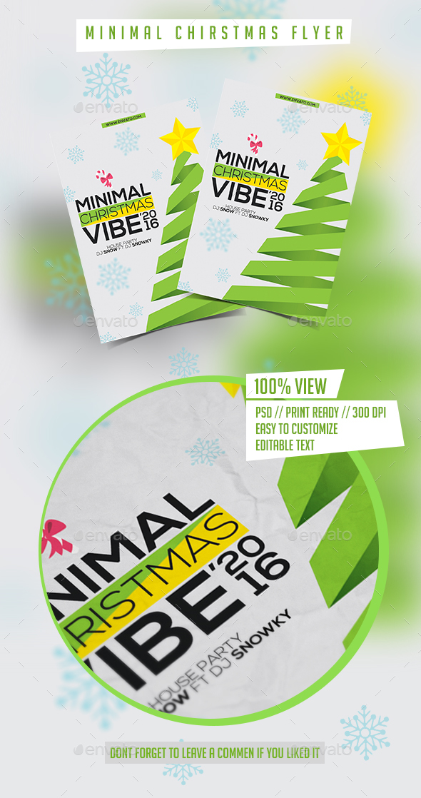 Minimal Christmas Flyer - Holidays Events