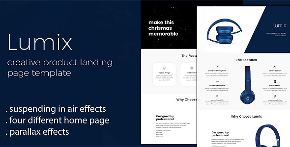 Lumix - Product Landing Page Template