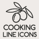 Food and Cooking Line Icons