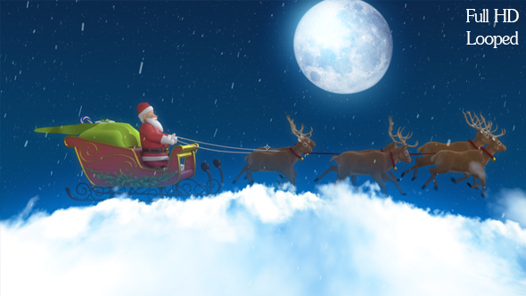 Santa with Cart