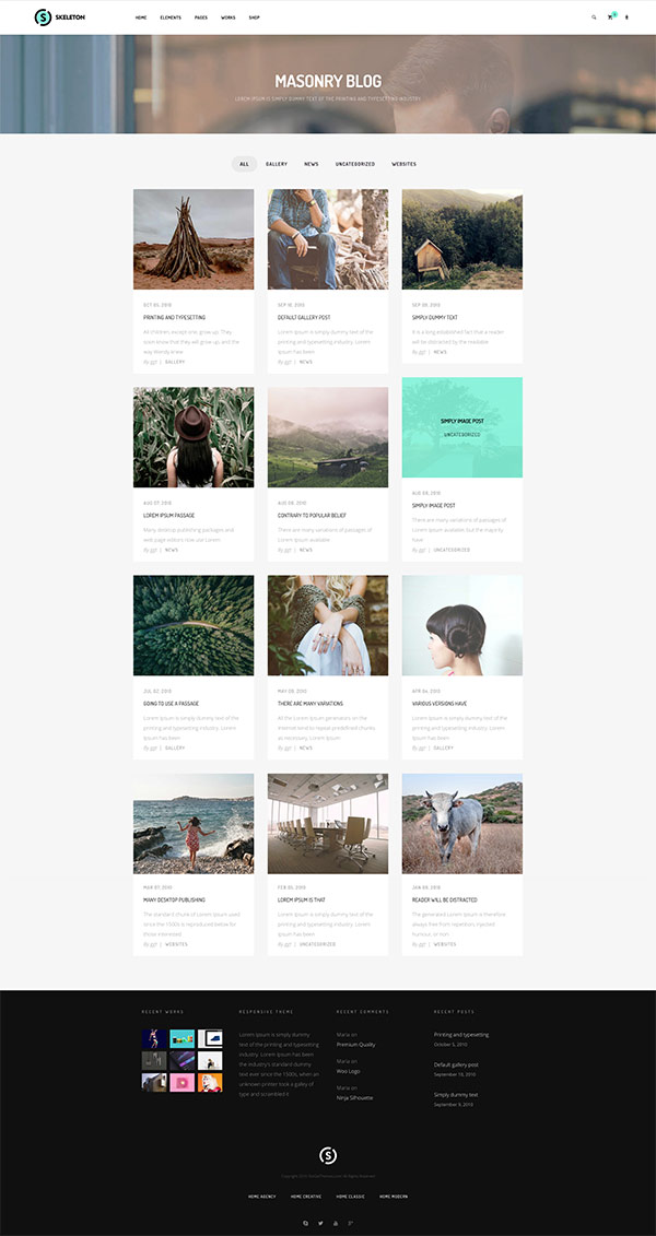 Skeleton Wordpress Theme By Gogetlab 