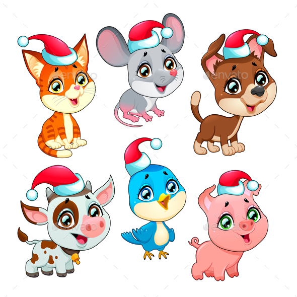 Christmas Farm Animals - Christmas Seasons/Holidays