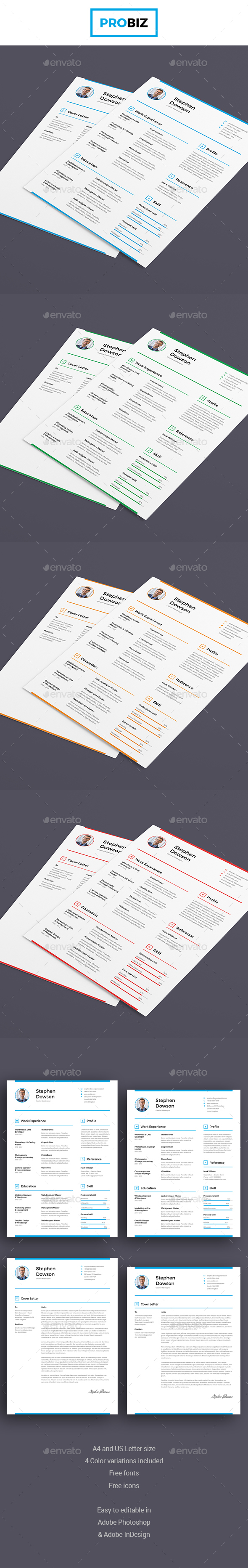 ProBiz – Business and Corporate Resume and Cover Letter