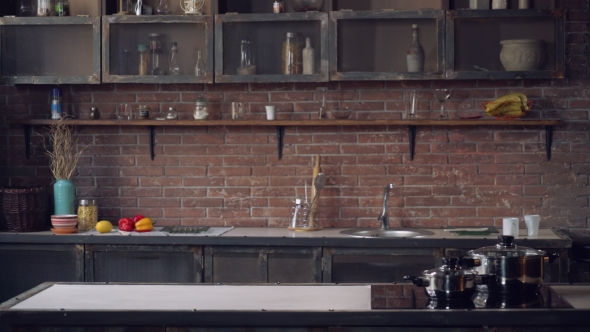 Female Going in Apartment with Food From the Store alt