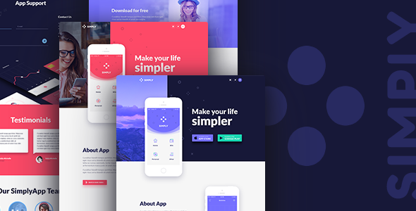 Simply - Onepage - ThemeForest 17130689