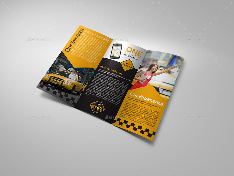 Taxi Services Advertising Bundle, Print Templates | GraphicRiver