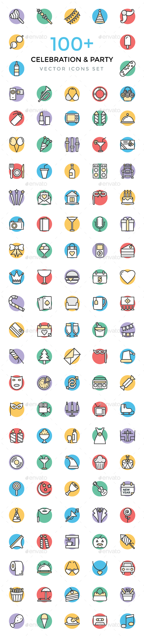 100+ Celebration and Party Icons - Icons