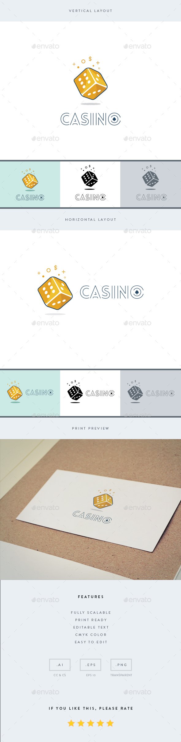 Casino - Logo Template - Objects Logo Templates
