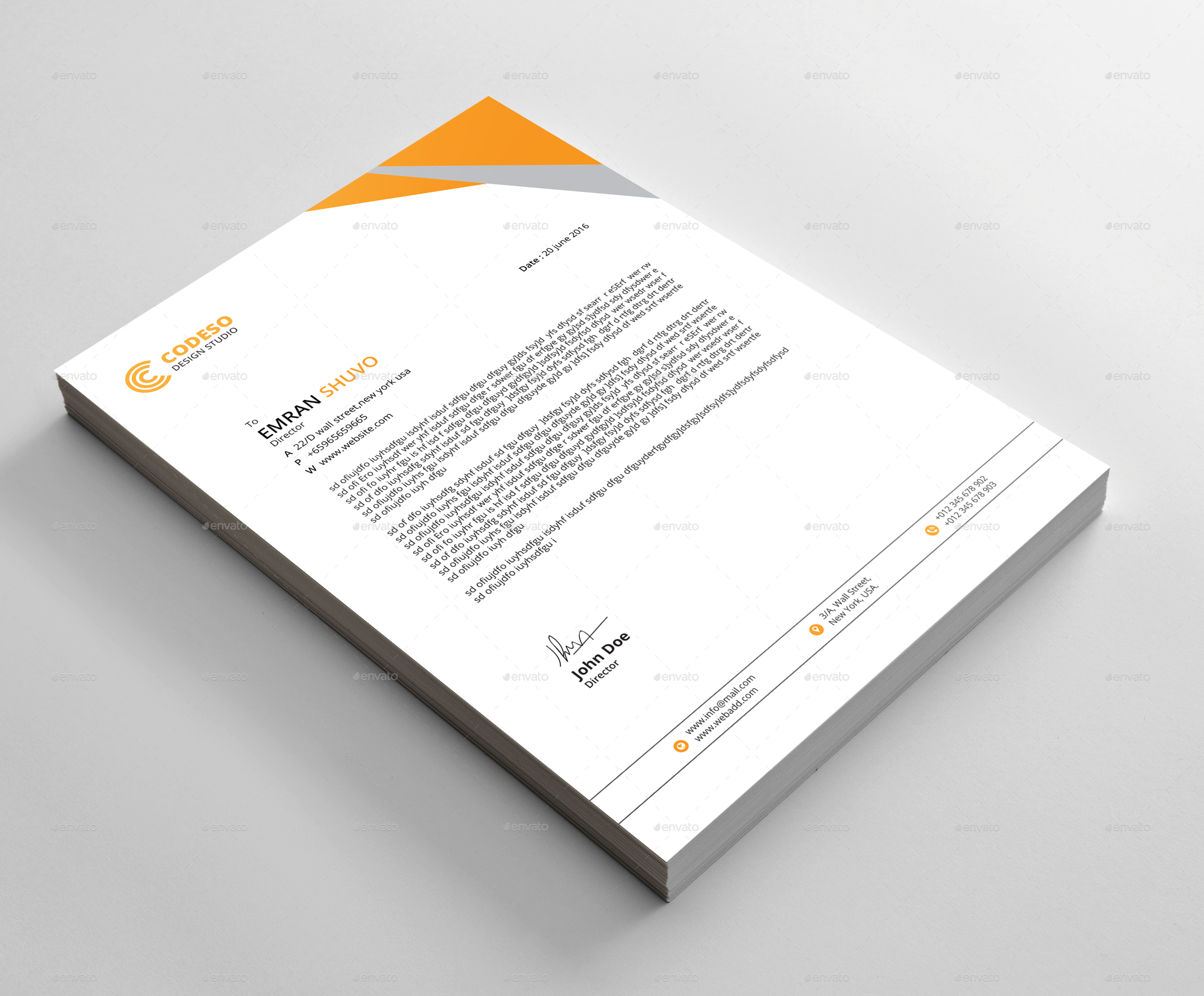 Letterhead, Print Templates | GraphicRiver