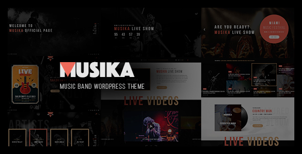 Musika - Music Festival & Band WordPress Theme - Music and Bands Entertainment