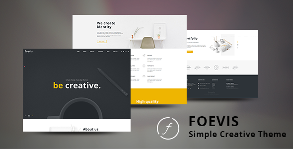 Foevis - Minimal Agency & Video Portfolio WordPress Theme