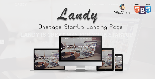 Landy - Onepage - ThemeForest 19199634