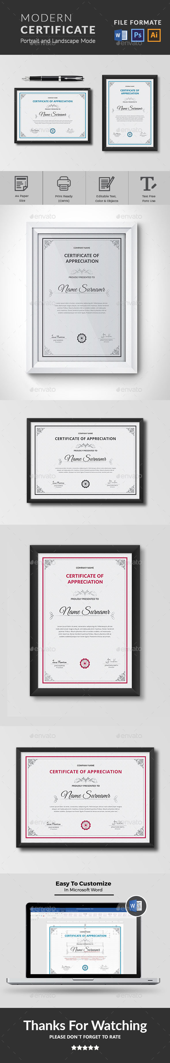 Certificate - Certificates Stationery