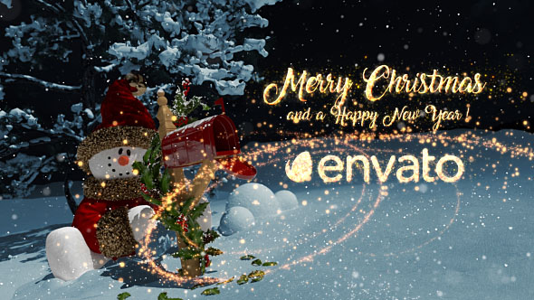 New Year Snowman - VideoHive 19201029