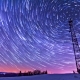 Traces of Stars Against the Night Sky, Shot Long Exposure. - VideoHive Item for Sale