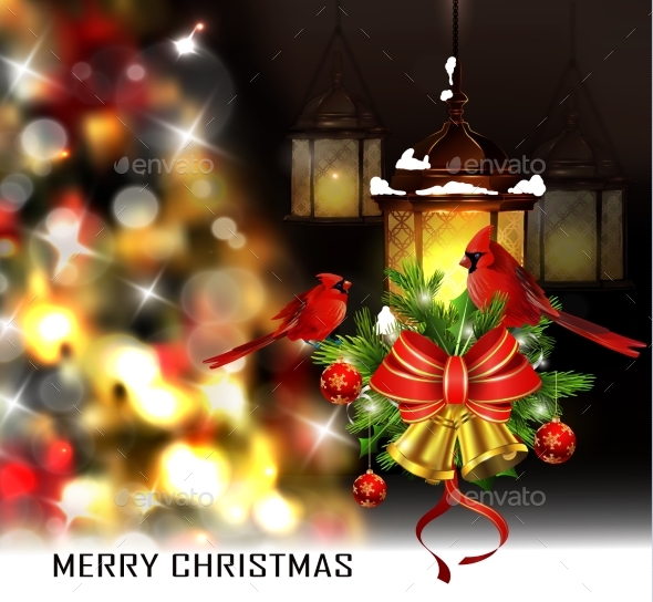 Christmas Tree Light Background - Christmas Seasons/Holidays