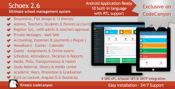 Schoex - Ultimate school management system - CodeCanyon Item for Sale