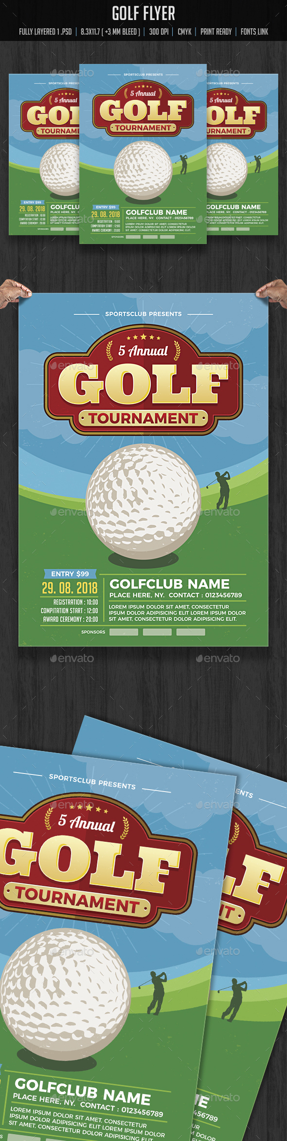Golf Flyer - Sports Events