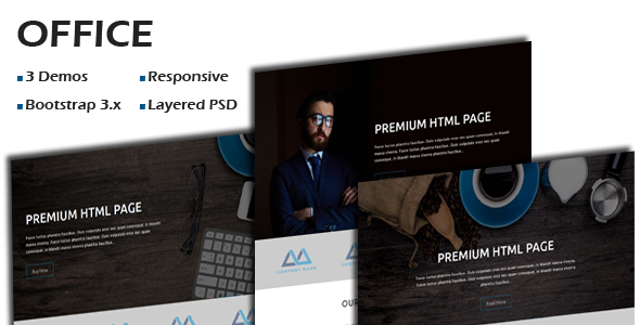 Incredible OFFICE - Multipurpose Responsive One Page HTML Template