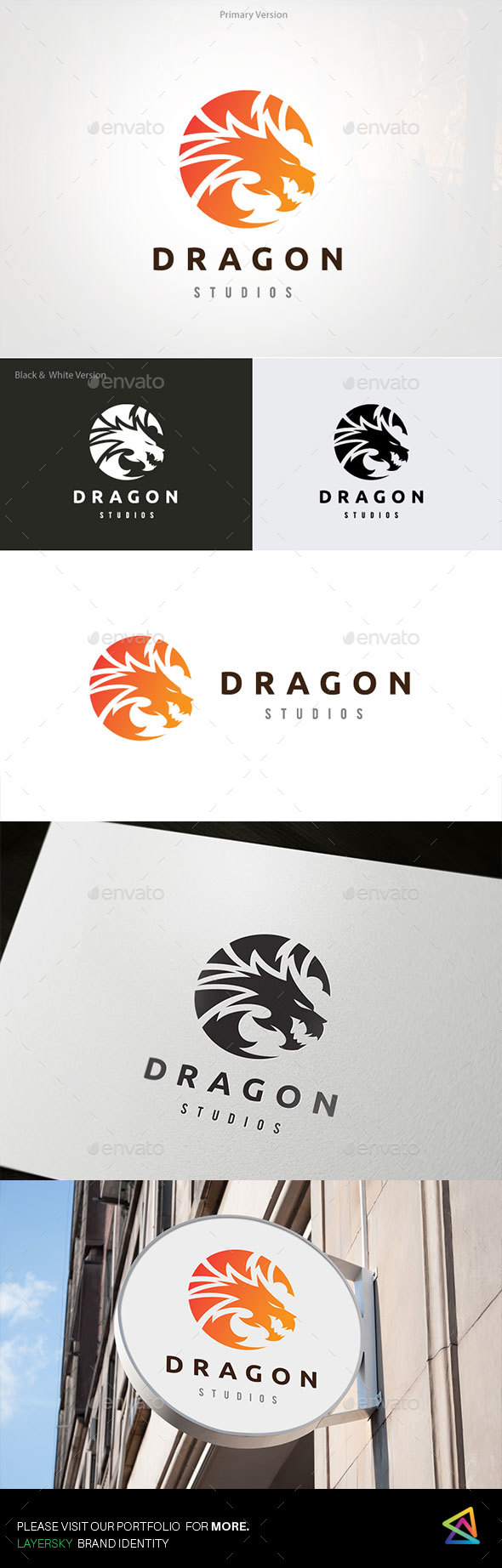 Dragon Logo - Animals Logo Templates