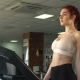 Woman Walking on Treadmill - VideoHive Item for Sale