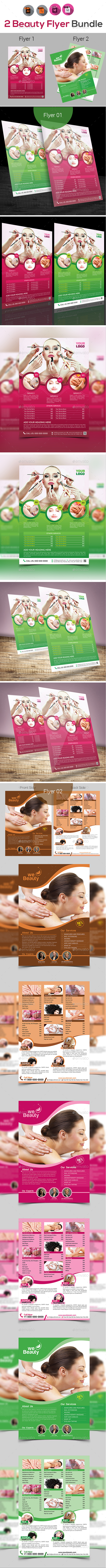 Spa | Beauty | Salon Flyer Bundle V4