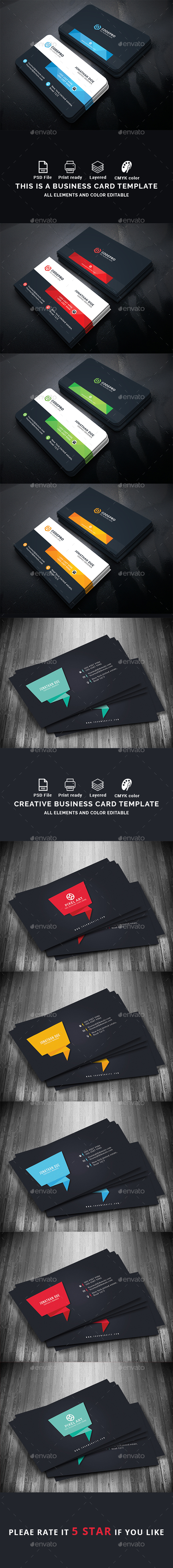 Business card Bundle - Business Cards Print Templates