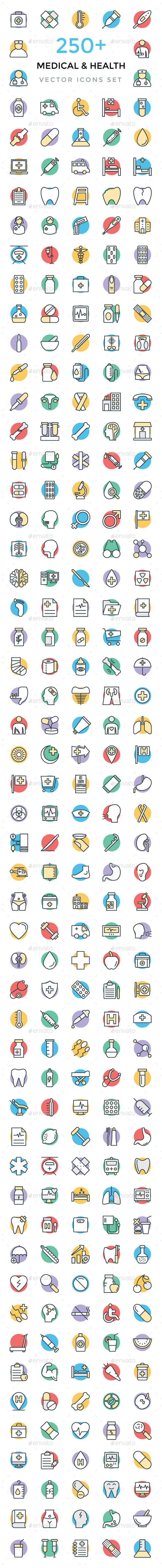 250+ Medical and Health Vector Icons - Icons