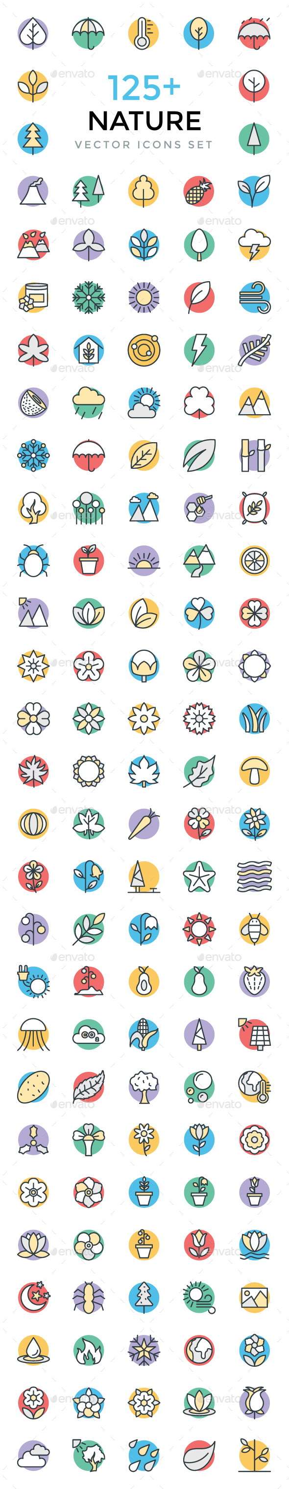 125+ Nature Vector Icons - Icons