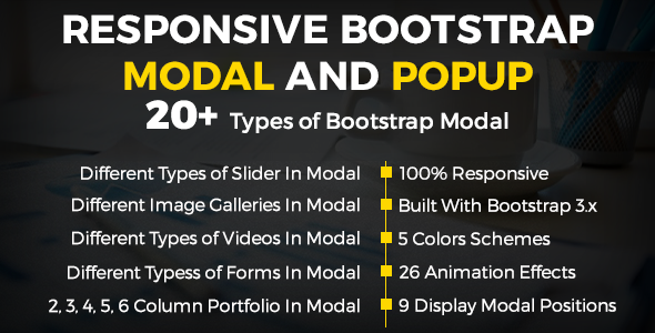 Responsive Bootstrap Modal And Popup - CodeCanyon Item for Sale