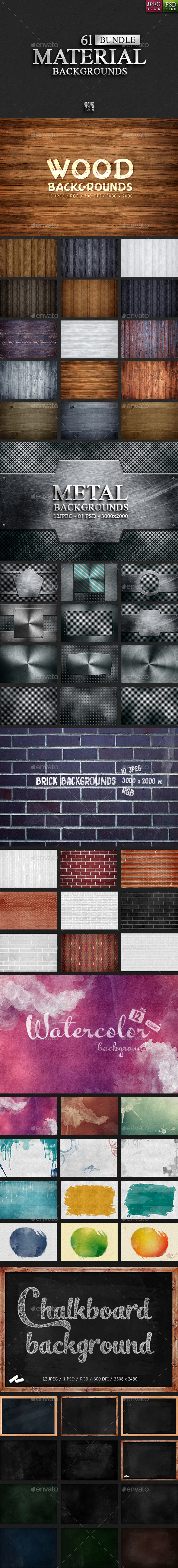 61 Material Backgrounds Bundle - Urban Backgrounds