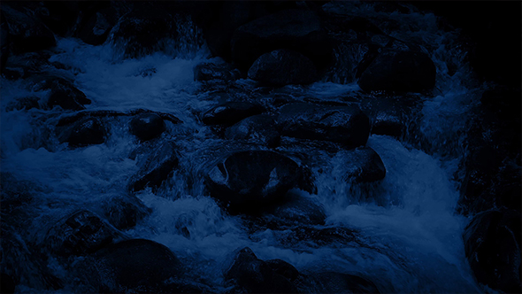 Rocky Mountain River At Night, Stock Footage | VideoHive