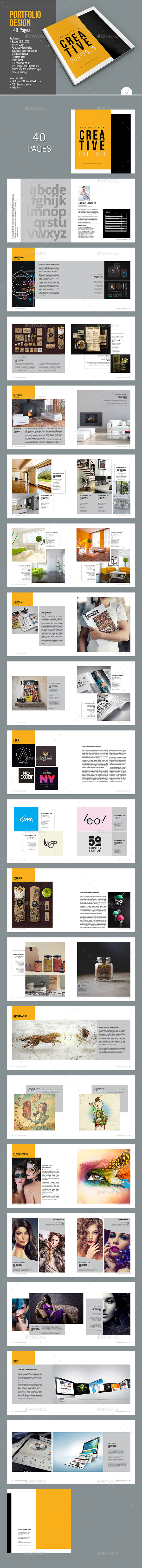 Graphic Design Portfolio Template - Portfolio Brochures